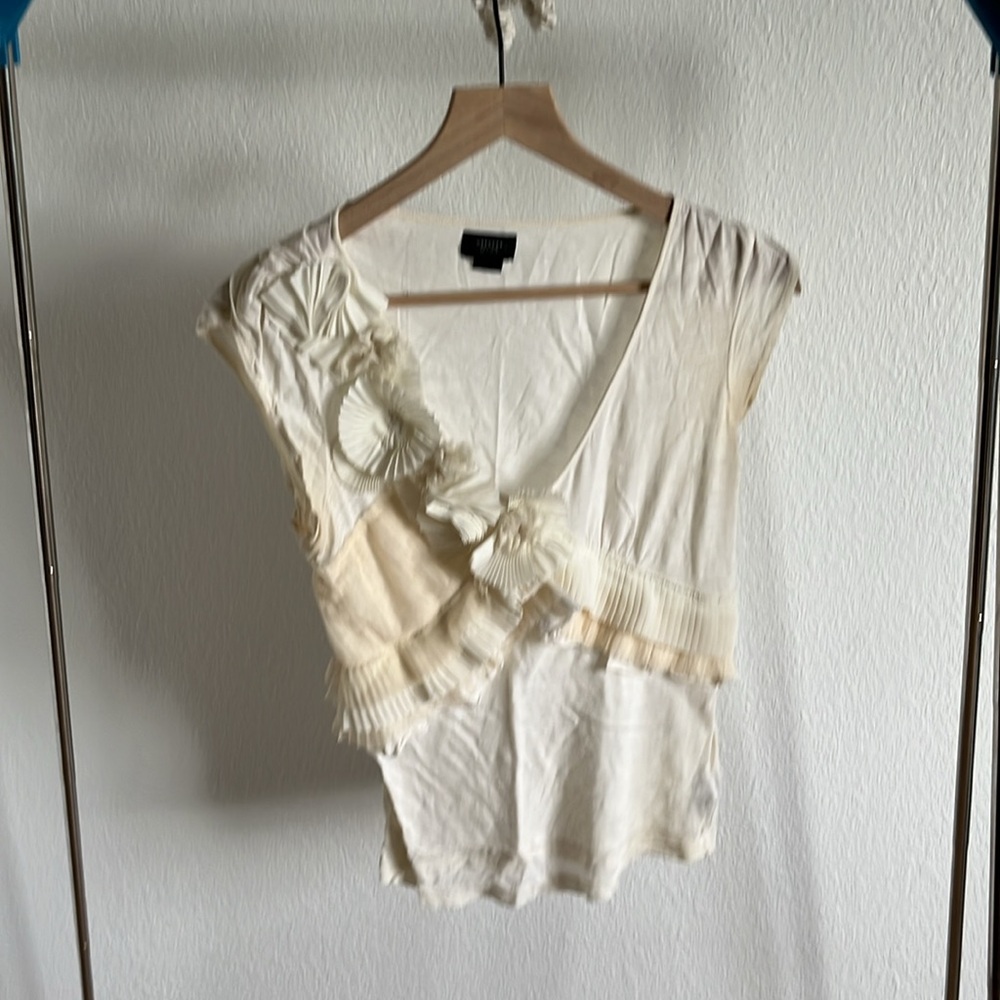 Anthropologie Deletta Top – Beautiful Floral Details, Barely Worn